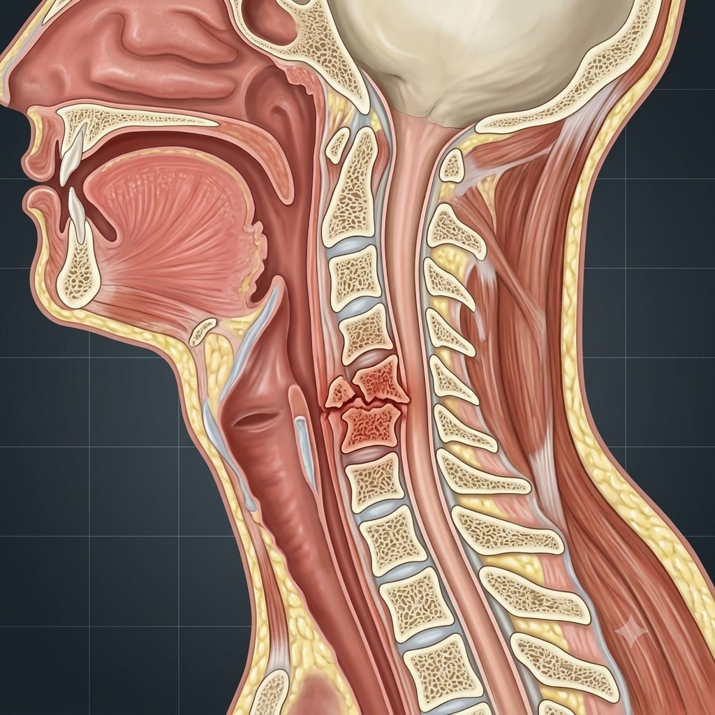 Illustration of a cervical spine injury – spinal trauma surgery in Cape Town